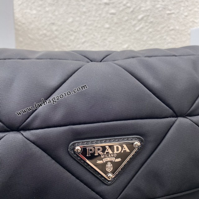 Prada專櫃新款三合一女包 1BD292 普拉達尼龍布純手工菱形拼接圖案肩背包 csp1554